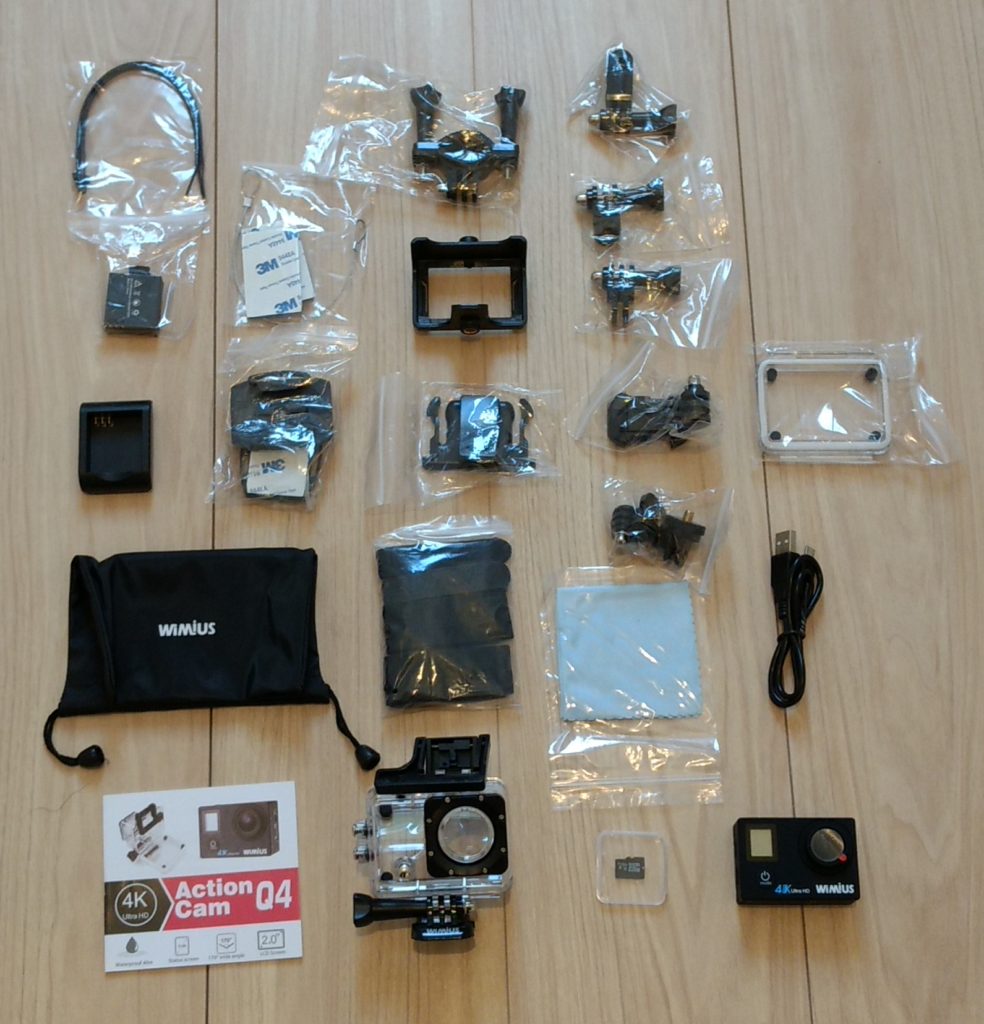 WIMIUS Q4 ウェアラブルカメラ付属品